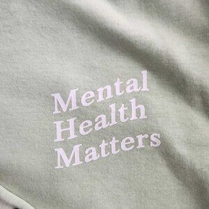 Peace Collective Mental Health Matters Crewneck - Sage Green XS